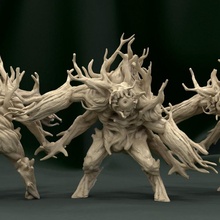 amaldiçoado lasca tampo mesa dragões masmorras fantasia floresta jogos mini monstro rpg árvore miniatura cerveja caseira 3d print model - Mito3D