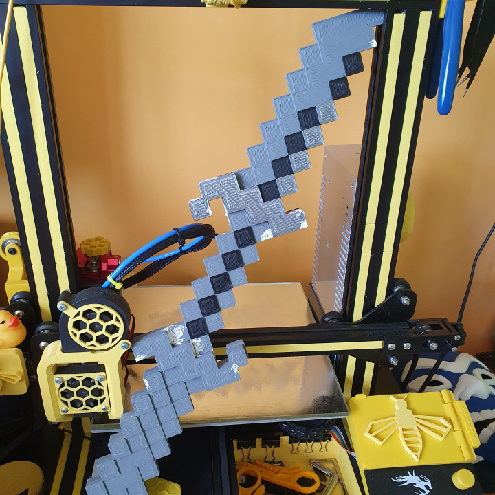 Minecraft Zindanlar dansçı kılıç 3D print model - Mito3D