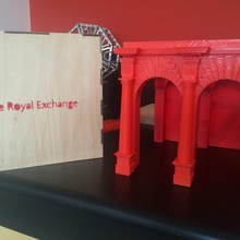 royal exchange l'istruzione architettura edificio modello geografia theroyalexchange 3d print model - Mito3D