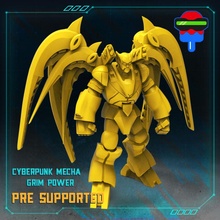 cibernético mecha severo tampo mesa robô gundam cyberpunk cyberpunkred 3d print model - Mito3D
