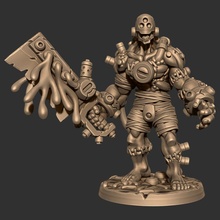 Wargast kludge brute masaüstü fantezi Golem korku ölümsüz savaş oyunları Warhammer Frankenstein bilimkurgu dnd yol bulucu ttrpg battleyakminyatürleri yeniden canlandırıcılar 3d print model - Mito3D
