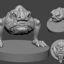 cavernous beast iii fantasy goblins cavern 3d print model - Mito3D