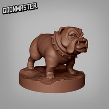 touro cão 1 tampo mesa animal fantasia rpg jogos guerra miniatura dnd descobridor 3d print model - Mito3D