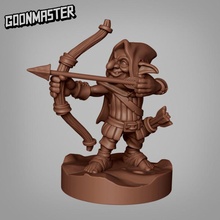 goblin archer 2 tabletop arrows dragons dungeons rpg miniature enemy dnd pathfinder bowman 3d print model - Mito3D