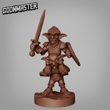 goblin knight - sword board tabletop minion mount rpg shield miniature enemy dnd pathfinder 3d print model - Mito3D