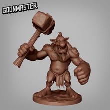 troll 1 tabletop fantasy stone hammer enemy cave dnd pathfinder 3d print model - Mito3D
