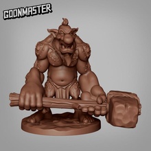 troll 2 tabletop fantasy stone hammer enemy cave dnd pathfinder 3d print model - Mito3D