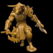 Minotauro tampo mesa fera criatura monstro 3d print model - Mito3D