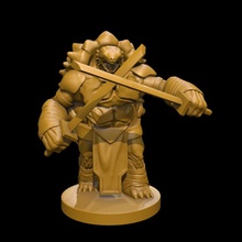 tortuoso guerrero v1 mesa espadas 3d print model - Mito3D