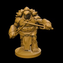 tortle warrior v2 tabletop creature sai 3d print model - Mito3D