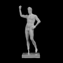 bronze statue metropolitan museum Kunst york scan hellenistischer Skulptur 3d print model - Mito3D