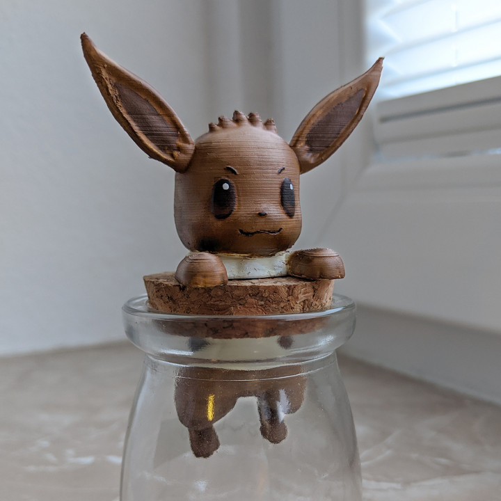 doce jarra eevee Nintendo fofa Pokémon Admirador arte 3D print model - Mito3D