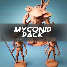 fungo camminatore pacco tavolo Stampa creatura mostro signore miconide sovrano funghi miconidi 3d print model - Mito3D