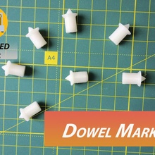 dovel marker 8 mm 3d print wood drill center jigsaw centre 3d print model - Mito3D