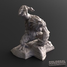 yeti support free table créature dragons donjons fantaisie mini miniatures rpg colossal 28mm dnd 32mm 3d print model - Mito3D