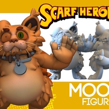 moota oyuncaklar oyunlar karikatür kedi minyatür şapşal şişman 3d print model - Mito3D