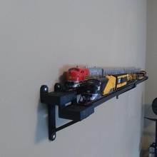 wall brackets ho scale train display cat model shelf chief super rail trains caterpillar 3d print model - Mito3D