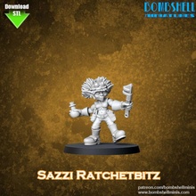 sazi ratchetbitz mechanic warmachine bombshell babes bodger gobber 3d print model - Mito3D