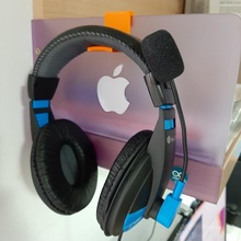 headphone holder headphones hanger hook 3d print model - Mito3D