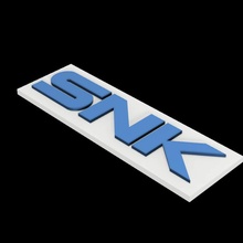 logotipo snk distintivo jogos 3d print model - Mito3D