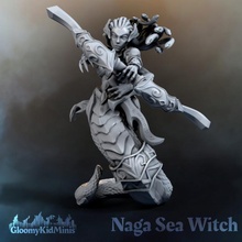 naga mer sorcière table archer warcraft méduse yuan ti yuanti vashj 3d print model - Mito3D