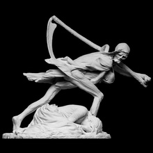 muerte madre escanear escultura historia 3dprinting narrativa openglam artec eva smk open 3d printable grim reaper hans christian andersen 3d print model - Mito3D