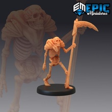 iskelet Ordu tırpan savaşçı dövüşçü asker masaüstü kemik fantezi Ortaçağa ait canavar rpg ölümsüz Warhammer sla düşman dnd yol bulucu npc 3d print model - Mito3D