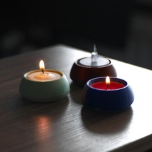 minimalista tealight titolare supporto giardino candela luce In piedi tè 3d print model - Mito3D