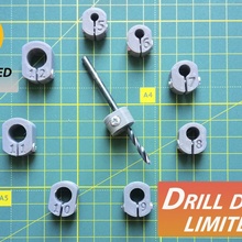driling profondità limitatori 3d Stampa legna pennarello trapano dovel 3d print model - Mito3D