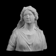 busto donna arianna louvre parigi scansione 3d print model - Mito3D