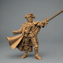 soldiers officer tabletop fantasy soldier wargame 35mm tabletopgame 3d print model - Mito3D