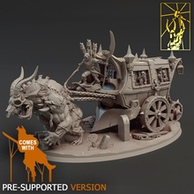 vampire wagon tabletop beast miniatures doctor forge titan chariot coach 3d print model - Mito3D