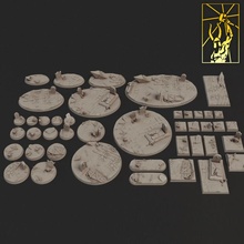 vampire base ensemble table miniatures forger Titan bases 3d print model - Mito3D