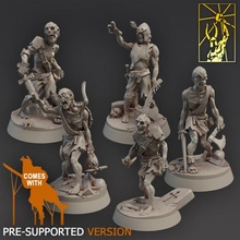 vampire zombies tabletop fantasy miniatures forge horde titan 3d print model - Mito3D