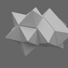 Puzzle Polygon Star Element Biflez 3d print model - Mito3D
