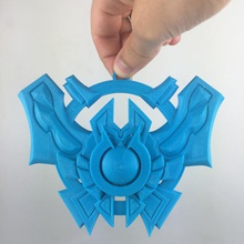 rakibi logosu Ligi efsaneler sanat hayranı logo leagueoflegends challenger isyan 3d print model - Mito3D