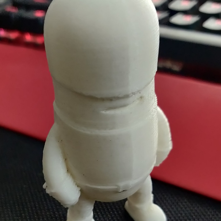 mini temerário ventilador arte maravilha cara minidude 3D print model - Mito3D