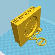 cgp coaster - support free youtuber 3d print model - Mito3D
