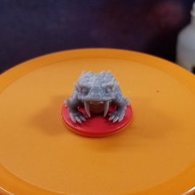 slurk mini miniatures miniature tabletop frog 28mm dnd toad pathfinder amphibian 3d print model - Mito3D
