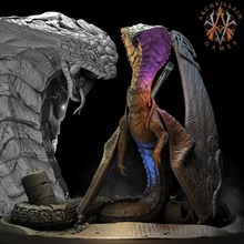 cobra dragon table 3d print model - Mito3D