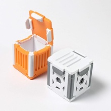 mini facade crates - complex colour schemes simple filament swaps store box container hinge small folding color tiny crate swap 3d print model - Mito3D