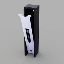 pencil case desk mount office stationary wall desktop organization 3d print model - Mito3D