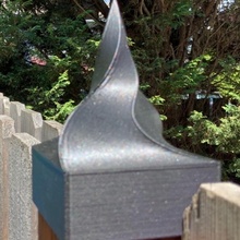fence post topper art garden 4x4 spire 3d print model - Mito3D