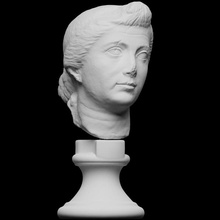 retrato cabeça octávia Varredura romano escultura mulher augusto 3dprintable fotogrametria private collection openglam 3d print model - Mito3D