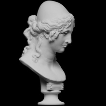 plaster bust helen scan portrait sculpture canova 3dprintable photogrammetry neoclassical antonio-canova private-collection openglam christies 3d print model - Mito3D