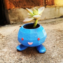 oddish planter & garden plant pokemon 3d print model - Mito3D