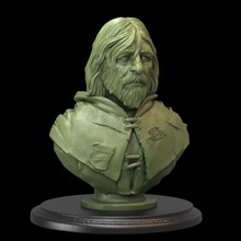 aged farmer pre-supported store stl bust fantasy painting miniature 3dprinting sculpting presupported 3d print model - Mito3D