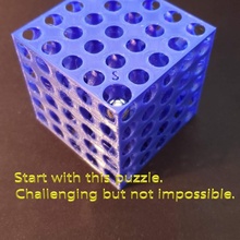 cube asaurus rex Ball Würfel Spaß Mathematik Puzzle Spielzeug Marmor Ingenieurwesen Stengel Matze Labyrinth dimlab 3d print model - Mito3D