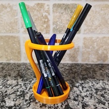 pen caddy - detachable portable cup desk drawing office pencil artist 3d print model - Mito3D