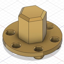 aggiornato ruota adattatore 3d print model - Mito3D